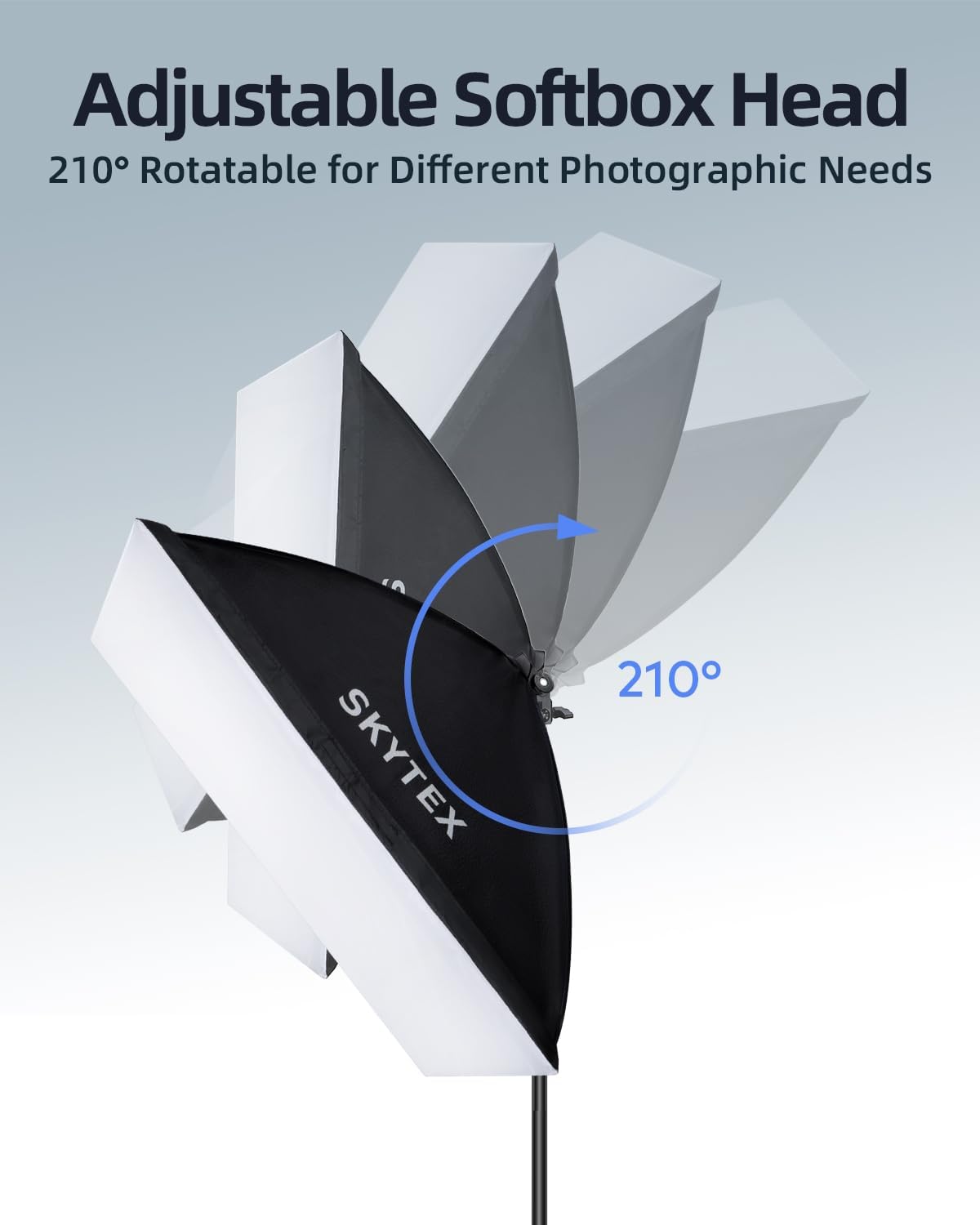 Skytex Softbox Lighting Kit 2Pack 20x28in Soft Box | 85W 2700-6400K E27 LED Bulb Continuous Photography Lighting, Photo Studio Lights Equipment for Camera Shooting, Video Recording