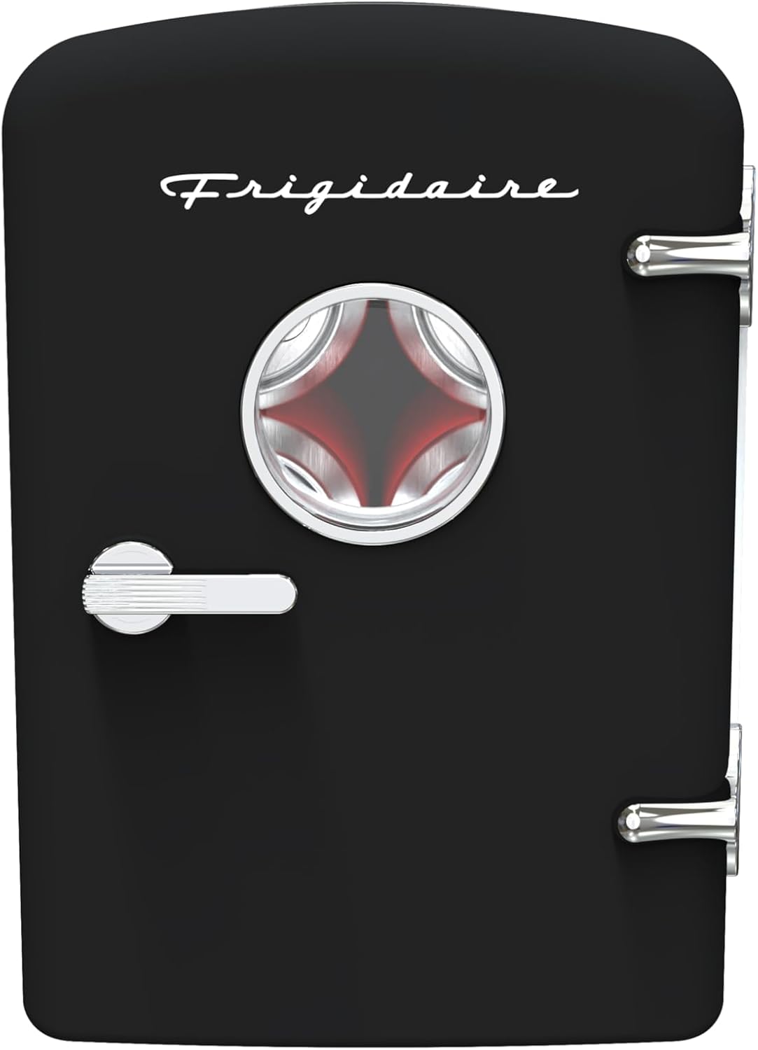 Frigidaire Retro 9-Can Mini Personal Fridge Portable Cooler for Car, Office, Bedroom, Dorm Room, or Cabin, 11.8" D x 7.1" W x 10.1" H, PINK