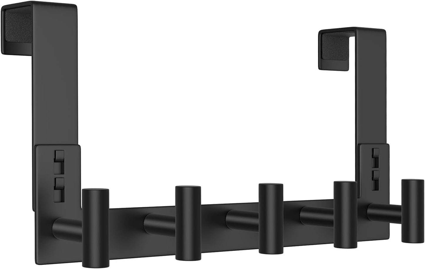 WUIVIUT Over The Door Hooks, Coat Rack Over The Door Heavy Duty Towel Rack Clothes Hanger for Bathroom liveroom Kitchen (3 Hook, Fits 1-3/4'' Thick)