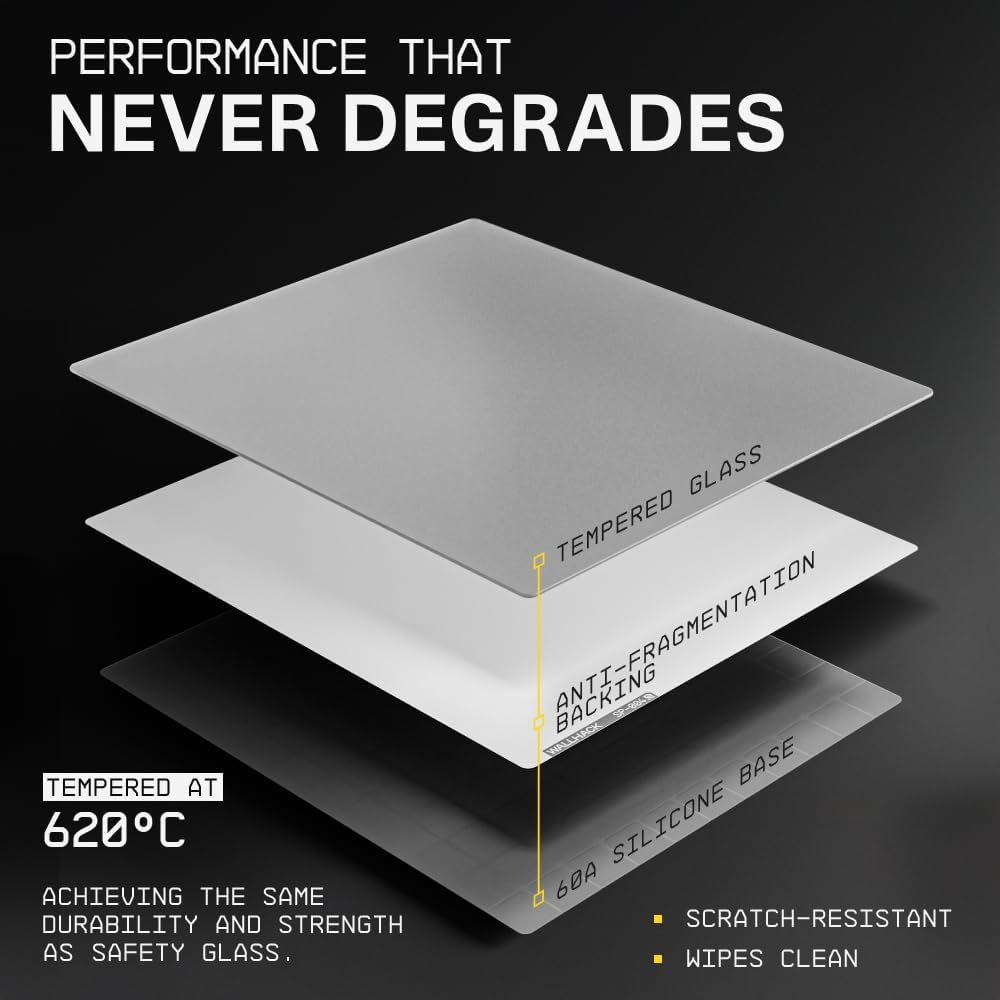 Wallhack 4.0 Glass Gaming MousePad - Professional Esport Mouse Mat with Specialty Surface for Top Speed and Control, Large Tempered Glasspad with Full Silicone Base - (SkyPAD White,XL 16.92" x 19.29")