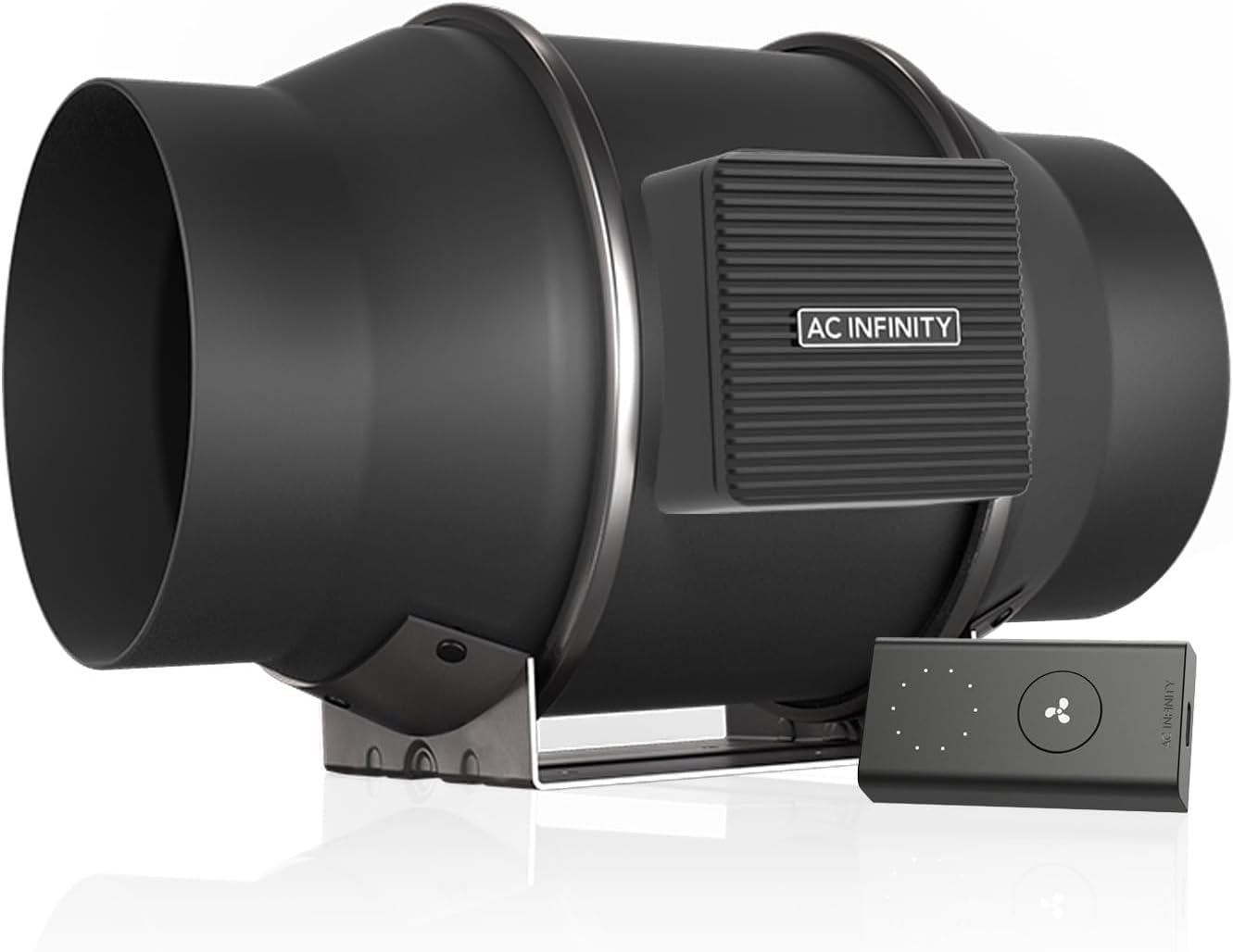 AC Infinity CLOUDLINE PRO S6, Quiet 6” Inline Duct Fan with Speed Controller - EC Motor Ventilation Exhaust Fan for Heating Cooling Booster, Grow Tents, Hydroponics