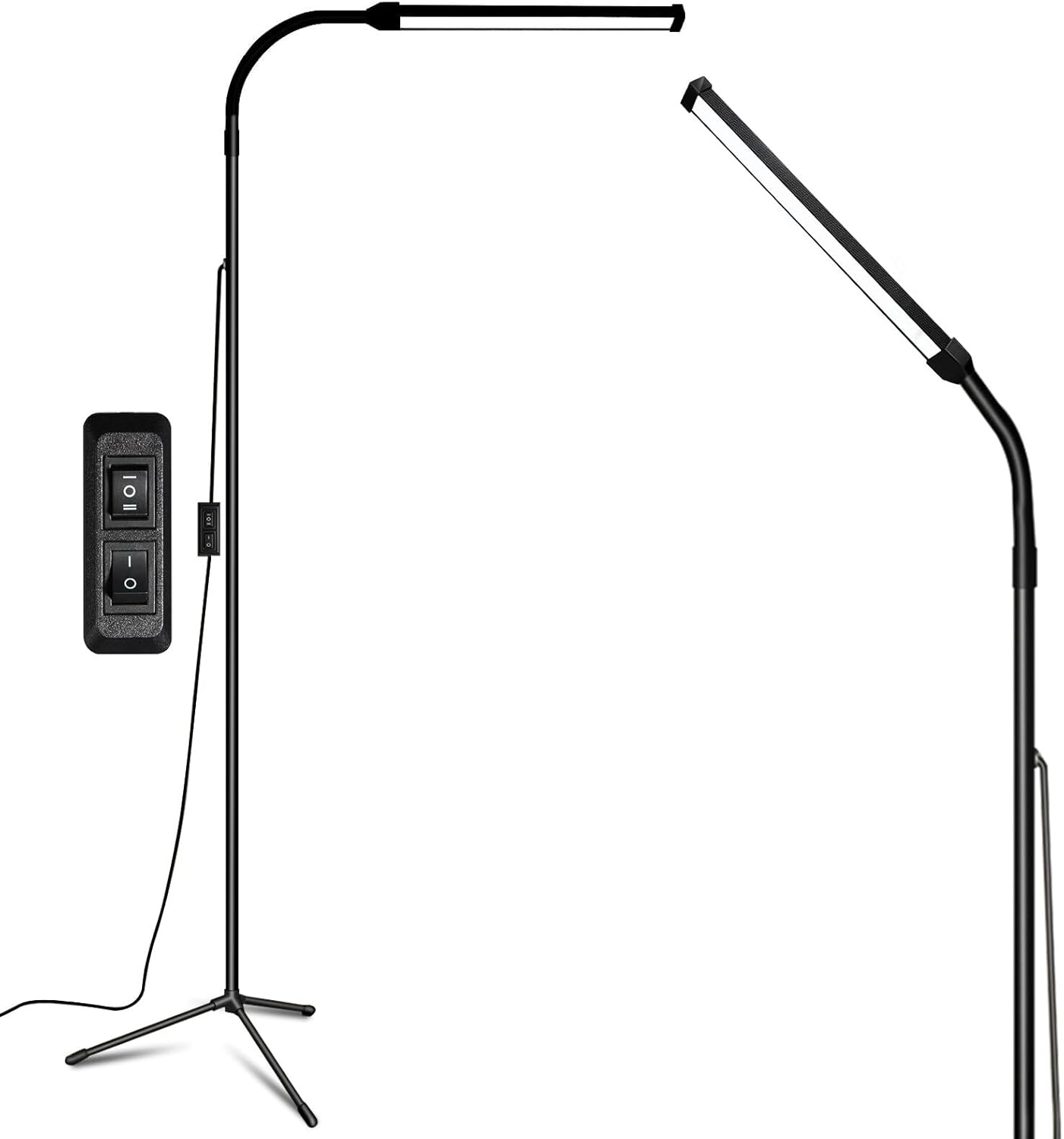EBEST Led Floor Lamp with Remote LED lamp lash Light for Eyelash Extensions Craft Task Lamps Floor Standing Light Gooseneck Dimmable Reading lamp Eyelash Lamp for Lashes Makeup
