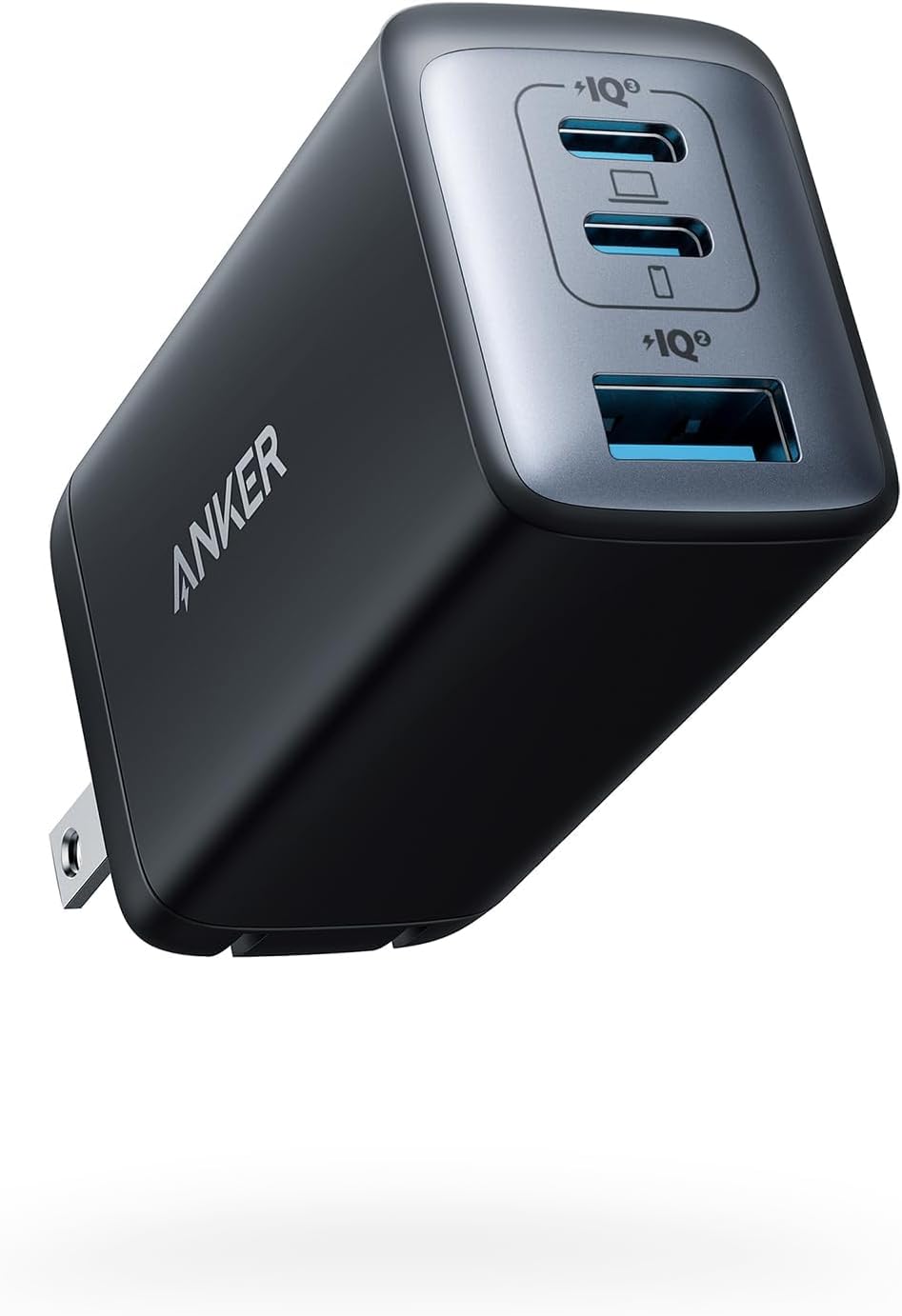 Anker Phone Charger, 65W 3-Port Fast Compact Foldable USB C Charger Block, Type C Charger Fast Charging for MacBook Pro/Air, iPad Pro, Galaxy S20, Dell XPS 13, Note 20/10+, iPhone 17 Series, and More