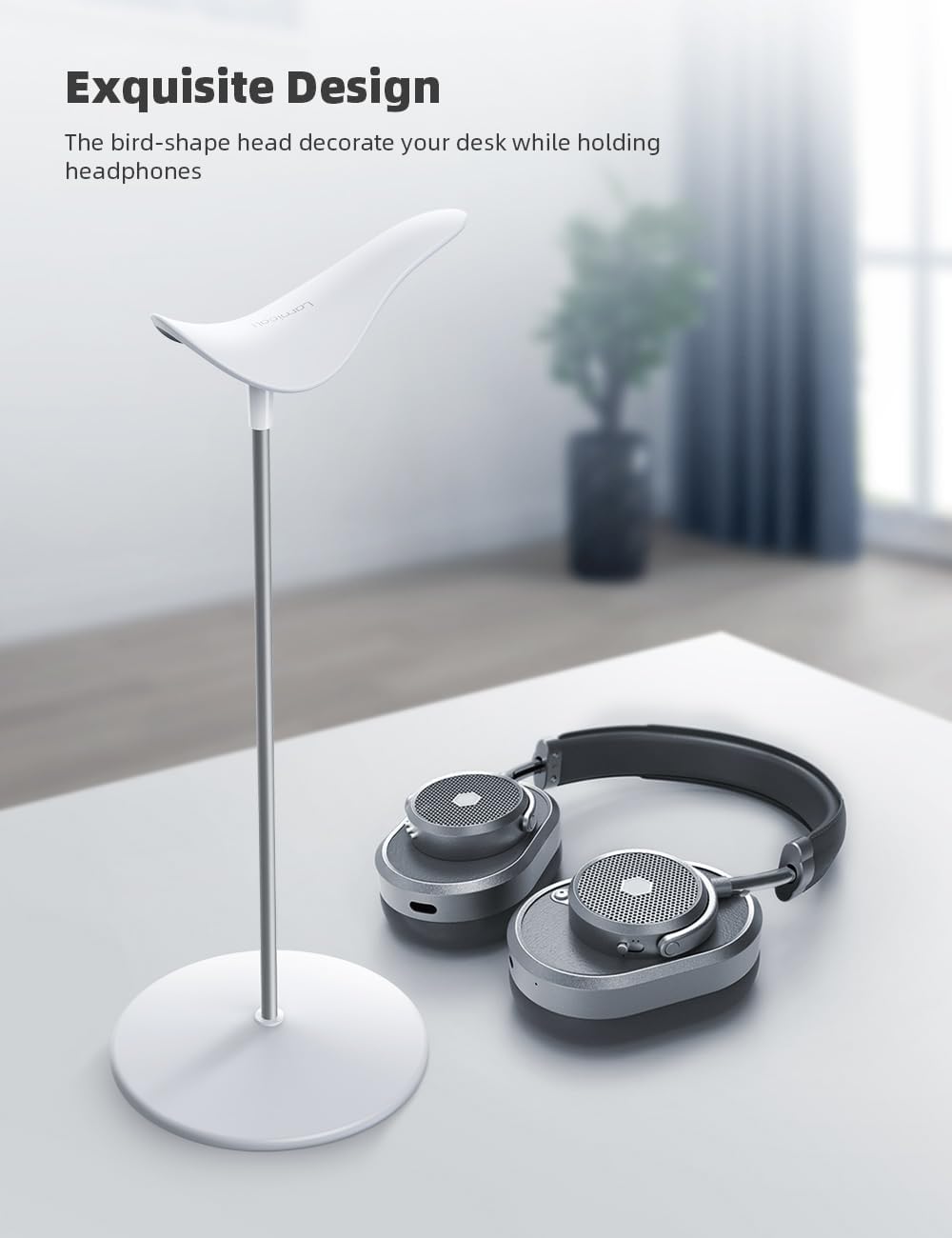 Lamicall Headphone Stand Desktop Headset Holder, Elegant Earphone Stand