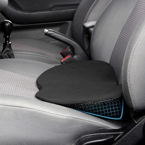 Livtribe Car Seat Cushion - Memory Foam Car Seat Pad - Sciatica & Lower Back Pain Relief - Car Seat Cushions for Driving - Road Trip Essentials for Drivers(Classic Black)