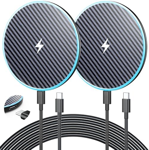 Wireless Charger for Samsung 2Pack 6FT 15W Samsung Magnetic Wireless Charger Fast Charging Pad for Samsung Galaxy S26/S25 Ultra/S24/S23/S22/S21/Z Google Pixel 9 8a 7a 8 7Pro (Strong Magnet Technology)