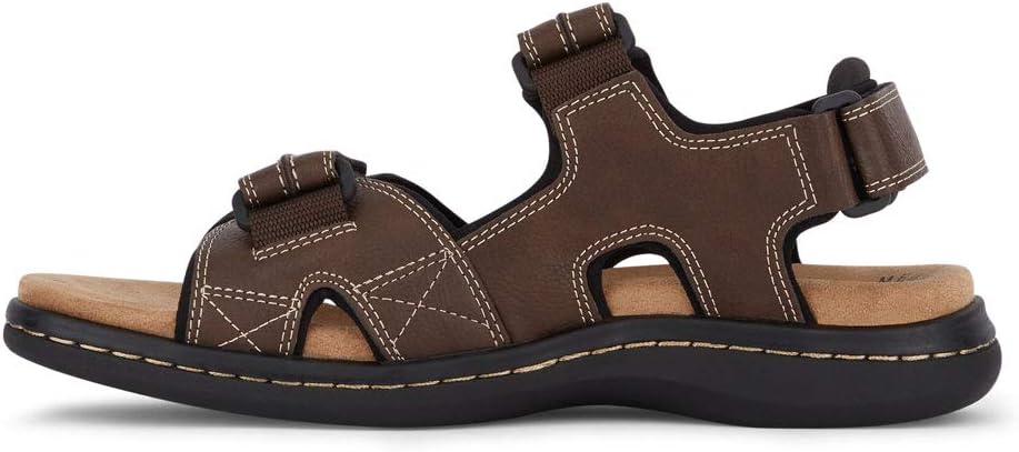 DOCKERS Mens Newpage Outdoor Sport Sandals for Men - Memory Foam Comfort and Adjustable Straps