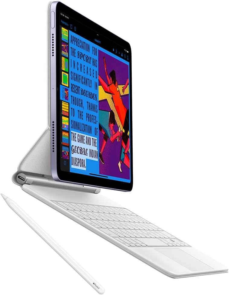 Apple iPad Air (5th Generation): with M1 chip, 10.9-inch Liquid Retina Display, 64GB, Wi-Fi 6, 12MP front/12MP Back Camera, Touch ID, All-Day Battery Life – Pink