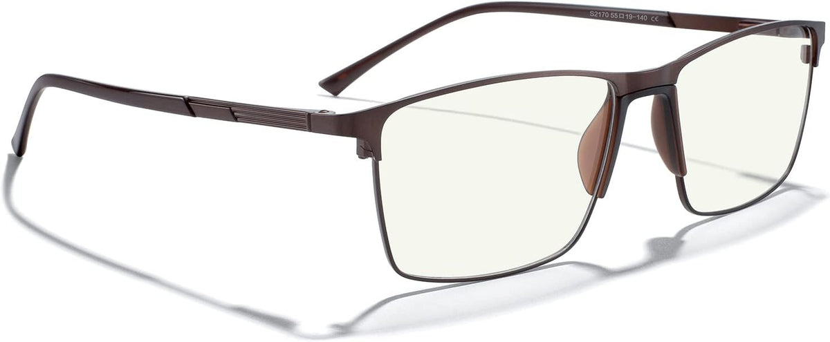 MERRY'S Reading Glasses - Fashion Blue Light Blocking Glasses Metal Frame Spring Hinge Readers for Men Eyeglasses