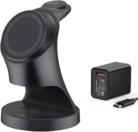 Wireless Charger,3 in 1 Magnetic Wireless Charger Stand, Fast Wireless Charging Dock for iPhone17/16/15/14/13/12 Series, Apple Watch Series, AirPods Pro.