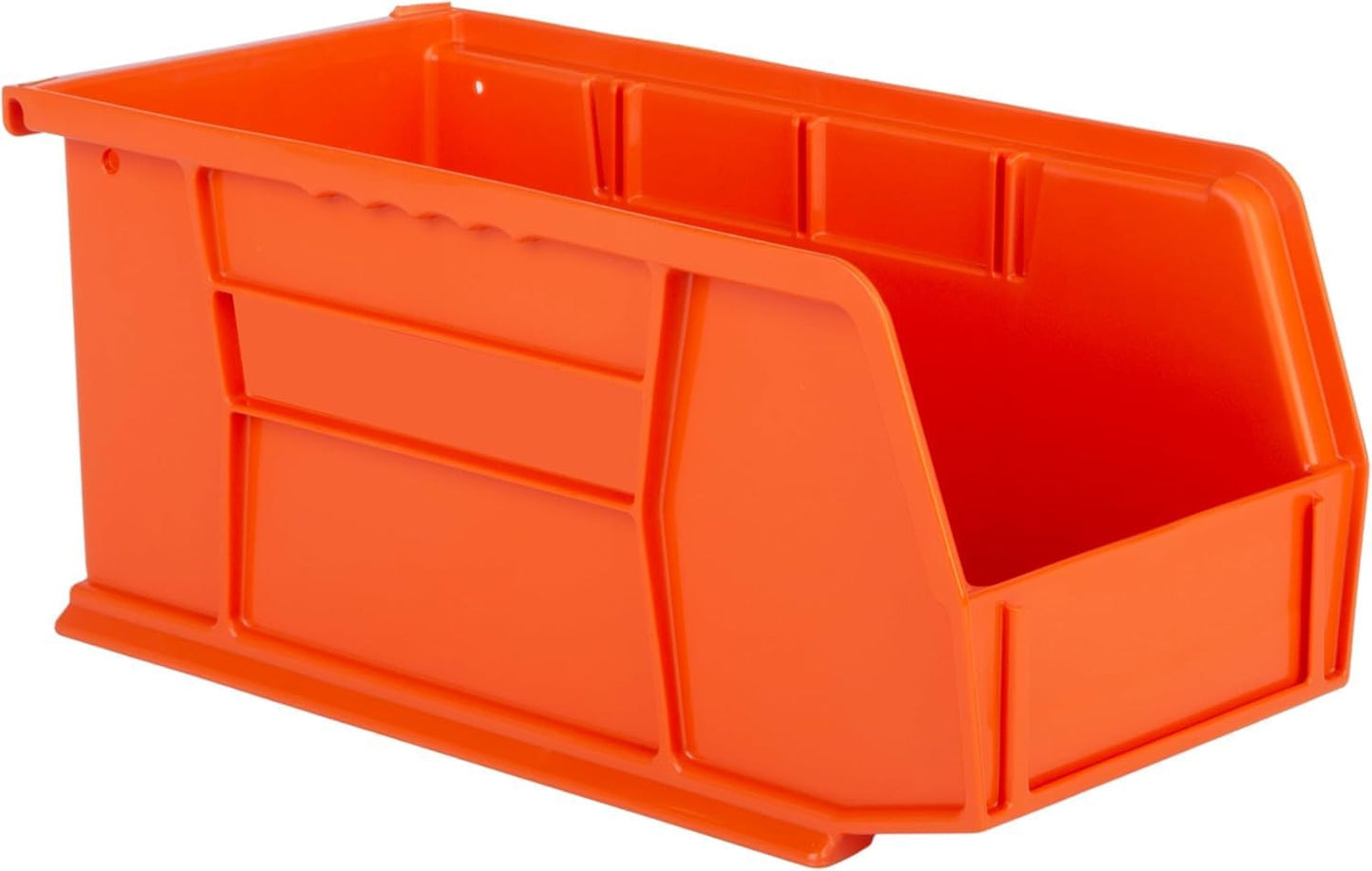 HE HUDSON EXCHANGE 11" x 5.5" x 5" (6 Pack) Plastic Stackable Storage Bin, Orange