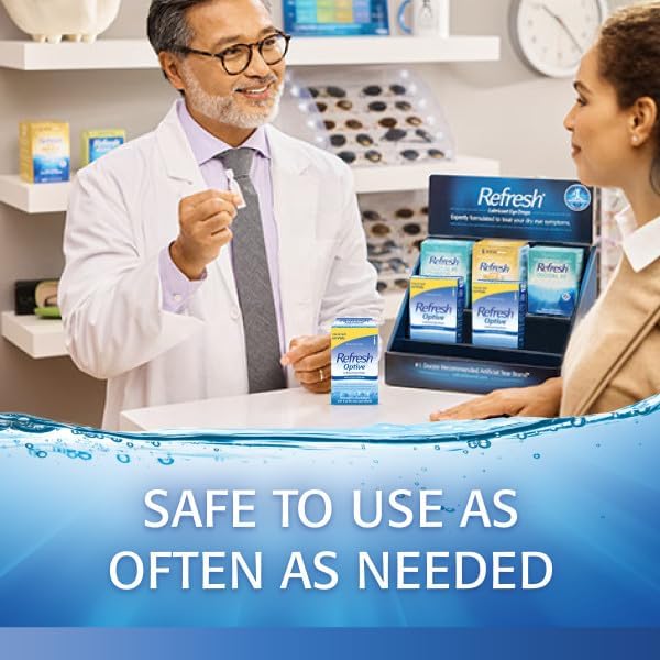 REFRESH OPTIVE Preservative-Free Artificial Tears Lubricant Eye Drops, 0.01 fl oz (0.4 mL), 60 Single-Use Containers