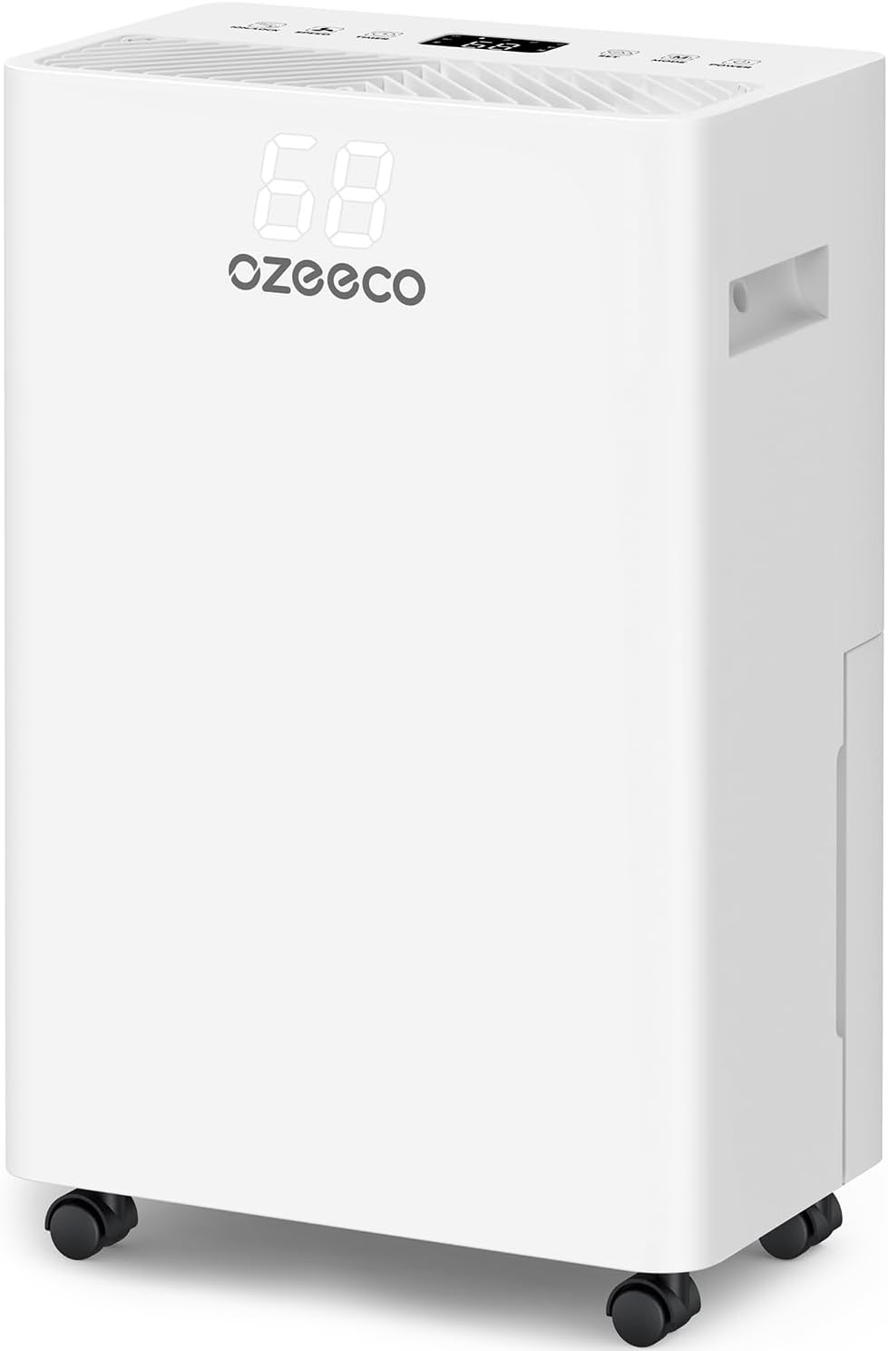 34 Pint Dehumidifier for Basement up to 2500 Sq.Ft, ozeeco Home Dehumidifier with Drain Hose, Ionizer, Humidity Control, Ultra Quiet, Child Lock, 24H Timer for Bedroom, Bathroom, RV