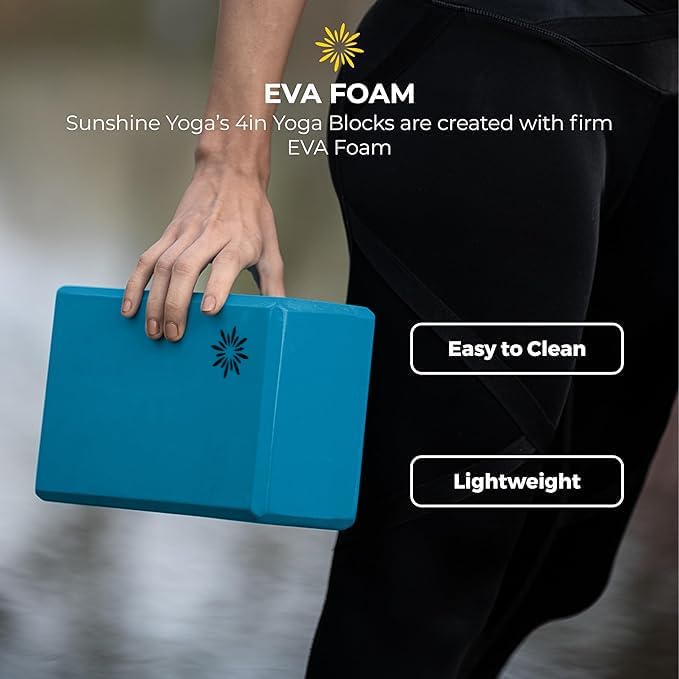 Bulk 4in Foam Yoga Blocks, 10 Pack