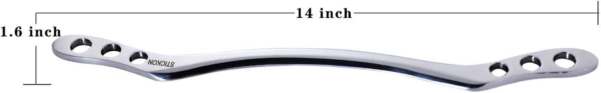 STICKON Stainless Steel Gua Sha Scraping Massage Tool IASTM Tools Great Soft Tissue Mobilization Tool (I Shape)