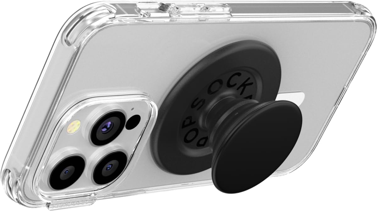 PopSockets Phone Grip for MagSafe, Magnetic Holder, Phone Stand - Black