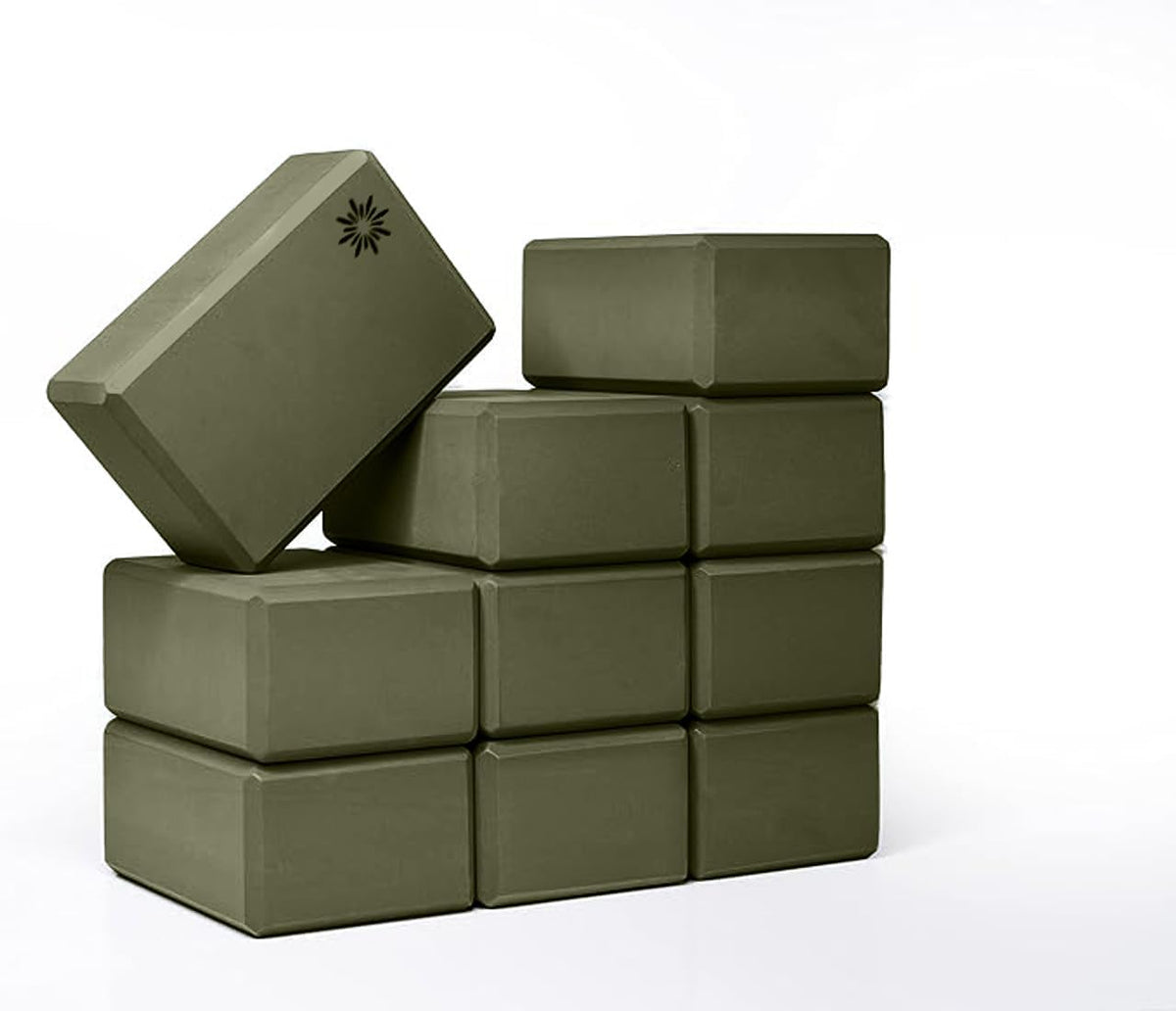 Bulk 4in Foam Yoga Blocks, 10 Pack
