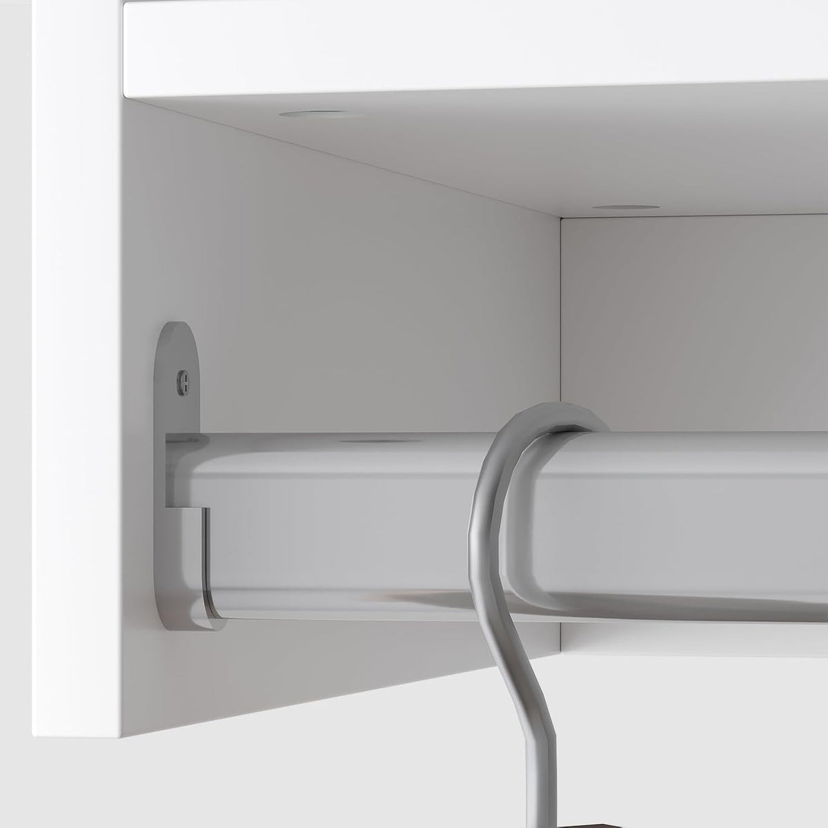 Modular Closet Organizer, 72" Wide, Wood Tower, Walk In Closet Storage, Wall Mounted, White