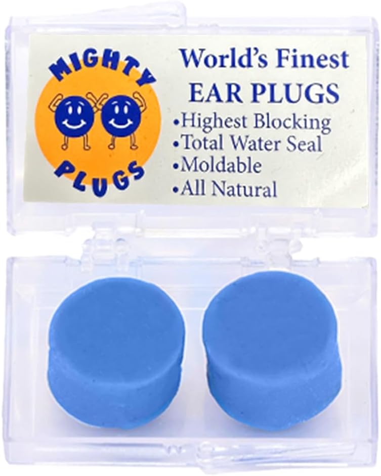 Pure Beeswax Earplugs – NRR 34 Noise Cancelling Ear Plugs for Sleeping, Snoring, Swimming & Loud Noise (12 Pairs)