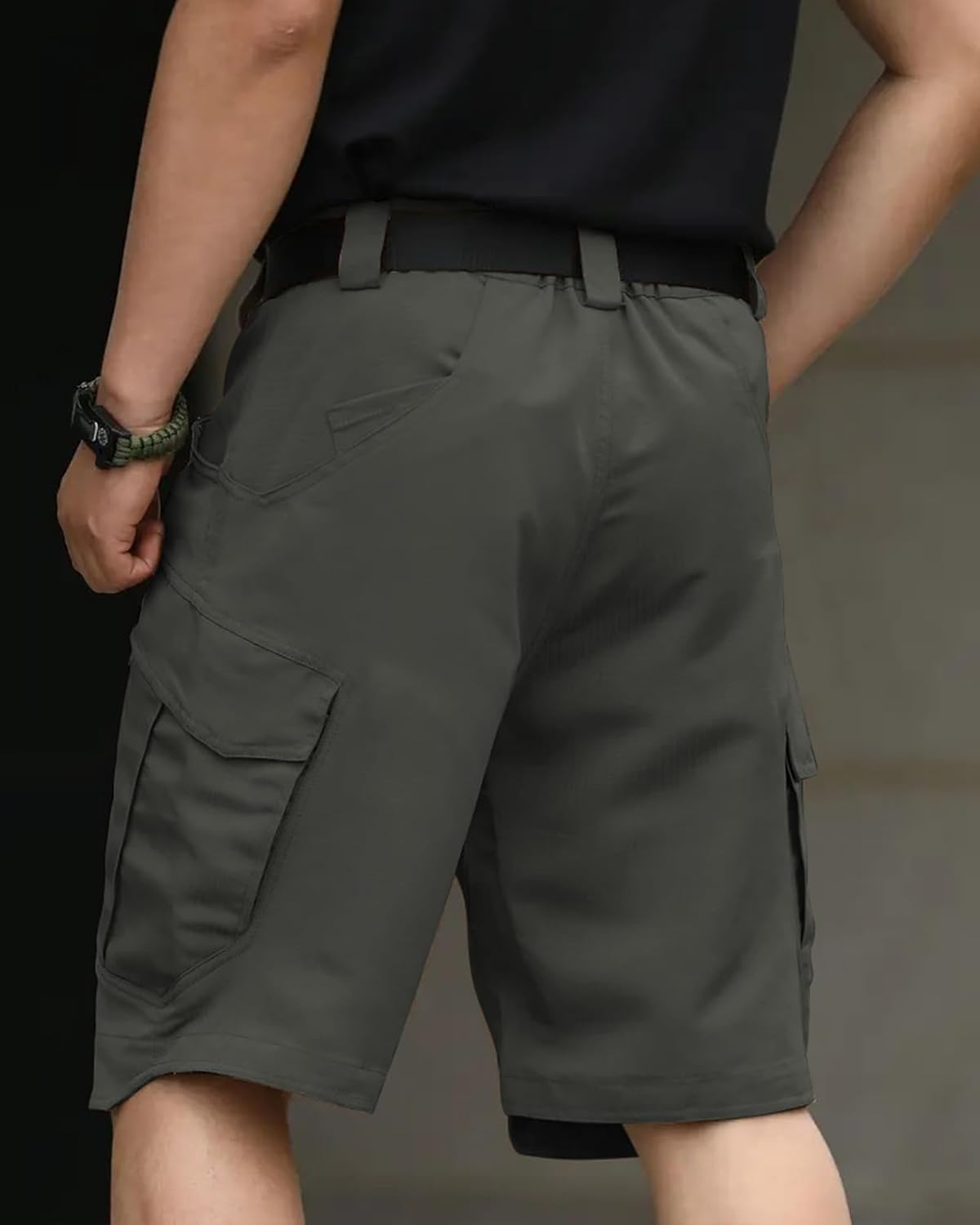 whox Mens Hiking Cargo Shorts Casual Tactical Waterproof Shorts for Work Golf Fishing with 6 Pockets(No Belt)