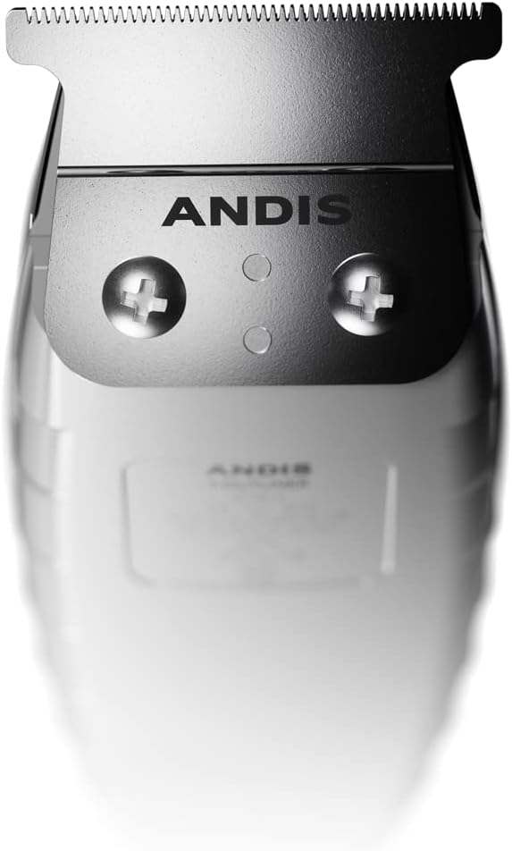 Andis 04780 Professional T-Outliner Beard & Hair Trimmer for Men with Carbon Steel T-Blade, Bump Free Technology – Corded Electric Beard Trimmer, GTO, Grey