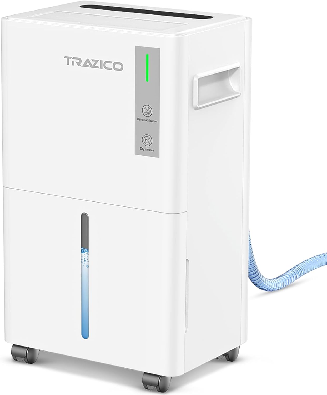 1500 Sq.ft Dehumidifier for Basement, Trazico Max 21 Pint/Day Dehumidifiers for Home, Large Room, Bedroom with Drain Hose, Quiet Smart Humidity Control, 3 Modes, 24H Timer, Auto Defrost