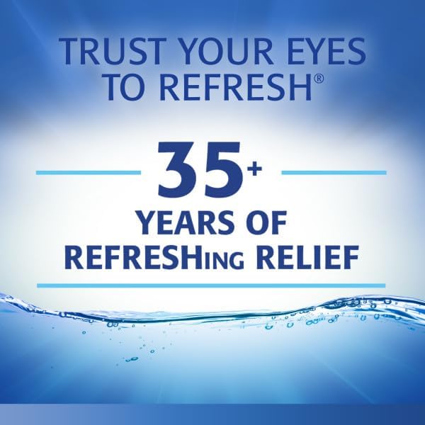 REFRESH OPTIVE Preservative-Free Artificial Tears Lubricant Eye Drops, 0.01 fl oz (0.4 mL), 60 Single-Use Containers