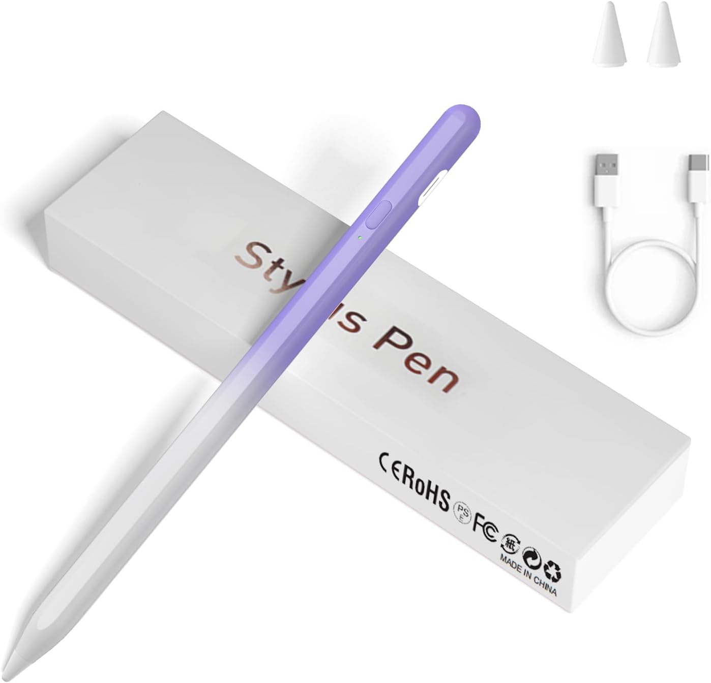 Stylus Pens for Touch Screens, Universal Fine Point iPad Pencil with Magnetic Adsorption Compatible with iPhone/iPad/Samsung/Android/Tablet & Other Touch Screens (Light Pink)