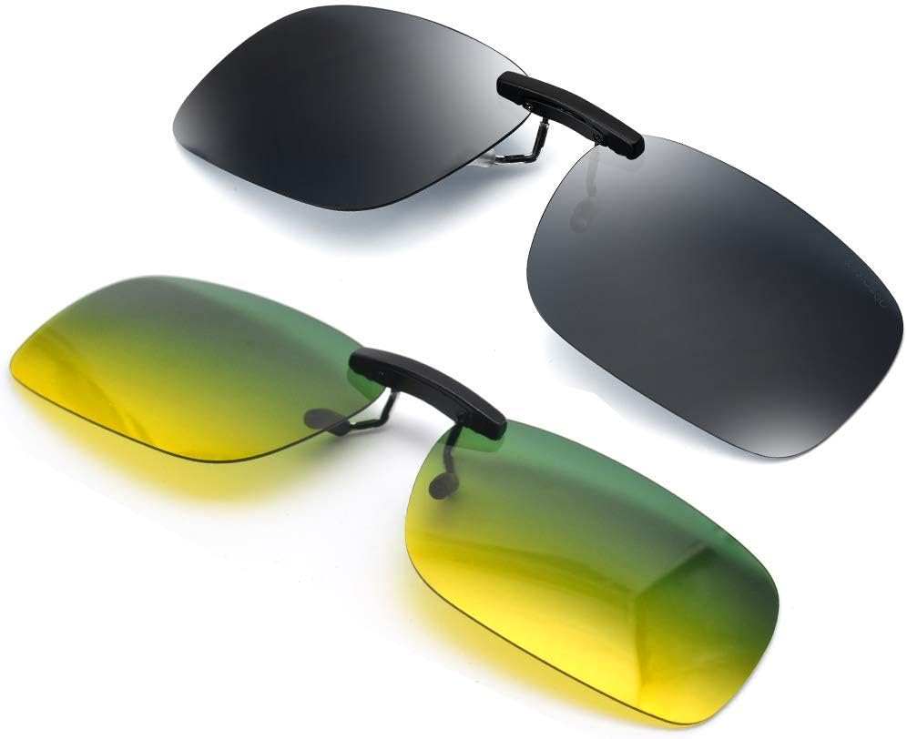 Flip-Up Clip-On Polarized Sunglasses, UV Protection