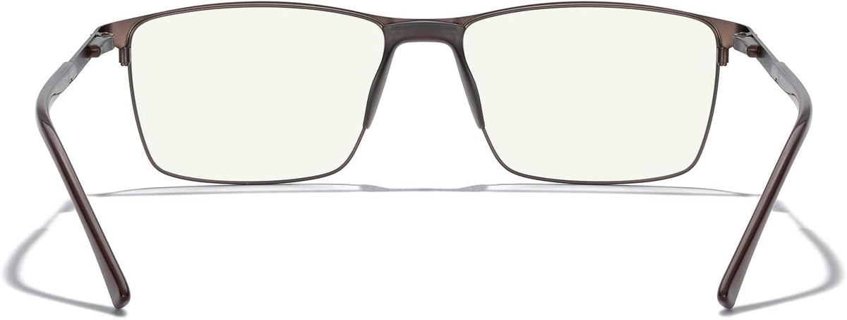 MERRY'S Reading Glasses - Fashion Blue Light Blocking Glasses Metal Frame Spring Hinge Readers for Men Eyeglasses