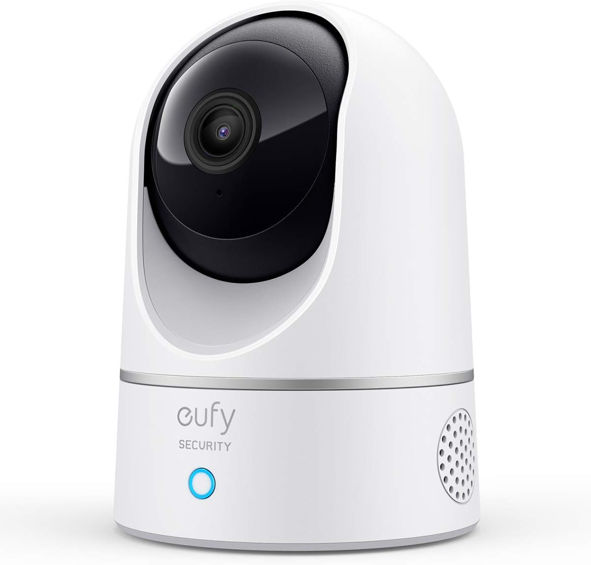 eufy Security Indoor Cam E220, Camera for home Security, Pan & Tilt, Dog/Pet Camera, 2K Wi-Fi Plug-in, Motion Tracking&Alerts, Night Vision, HomeBase 3/Mini/Prof S1 Compatible, Voice Assistant Support