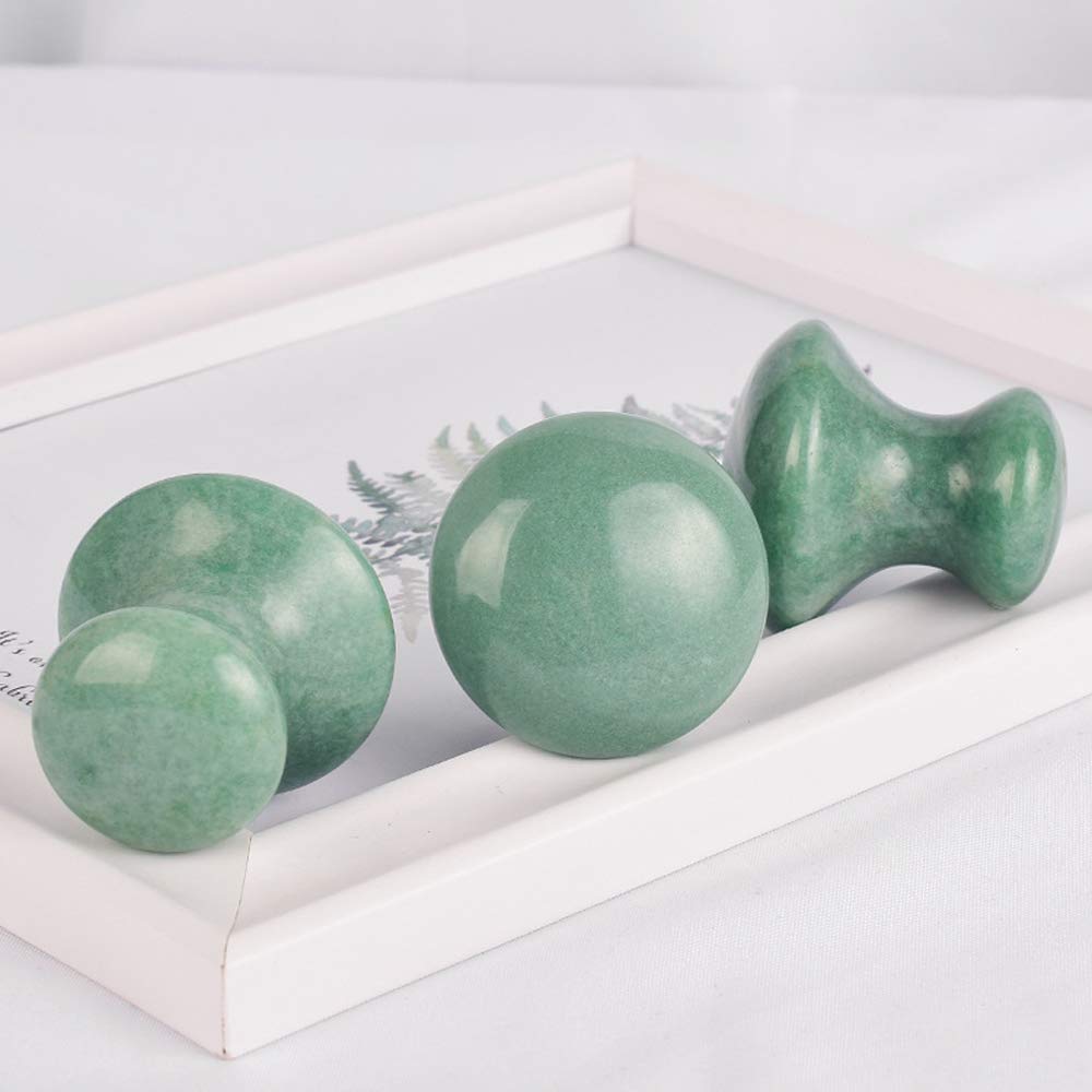 Jade Gua Sha Massage Tools Facial Tool Natural Green Gua Sha Anti Aging Facial Skin SPA for Rejuvenate Skin Anti-wrinkle Anti Aging