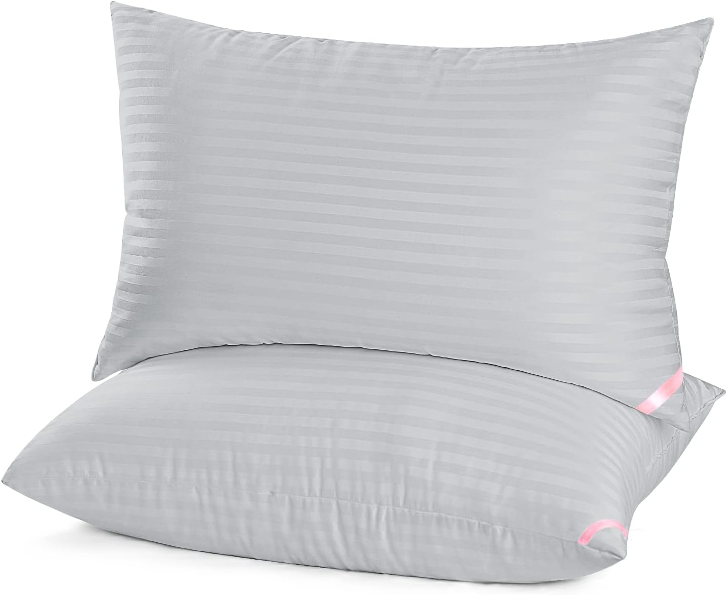 EIUE Bed Pillows for Sleeping 2 Pack Queen Size 20 x 30 Inches，Super Soft Down Alternative Microfiber Filled Pillows,Pillows for Side and Back Sleepers,Black