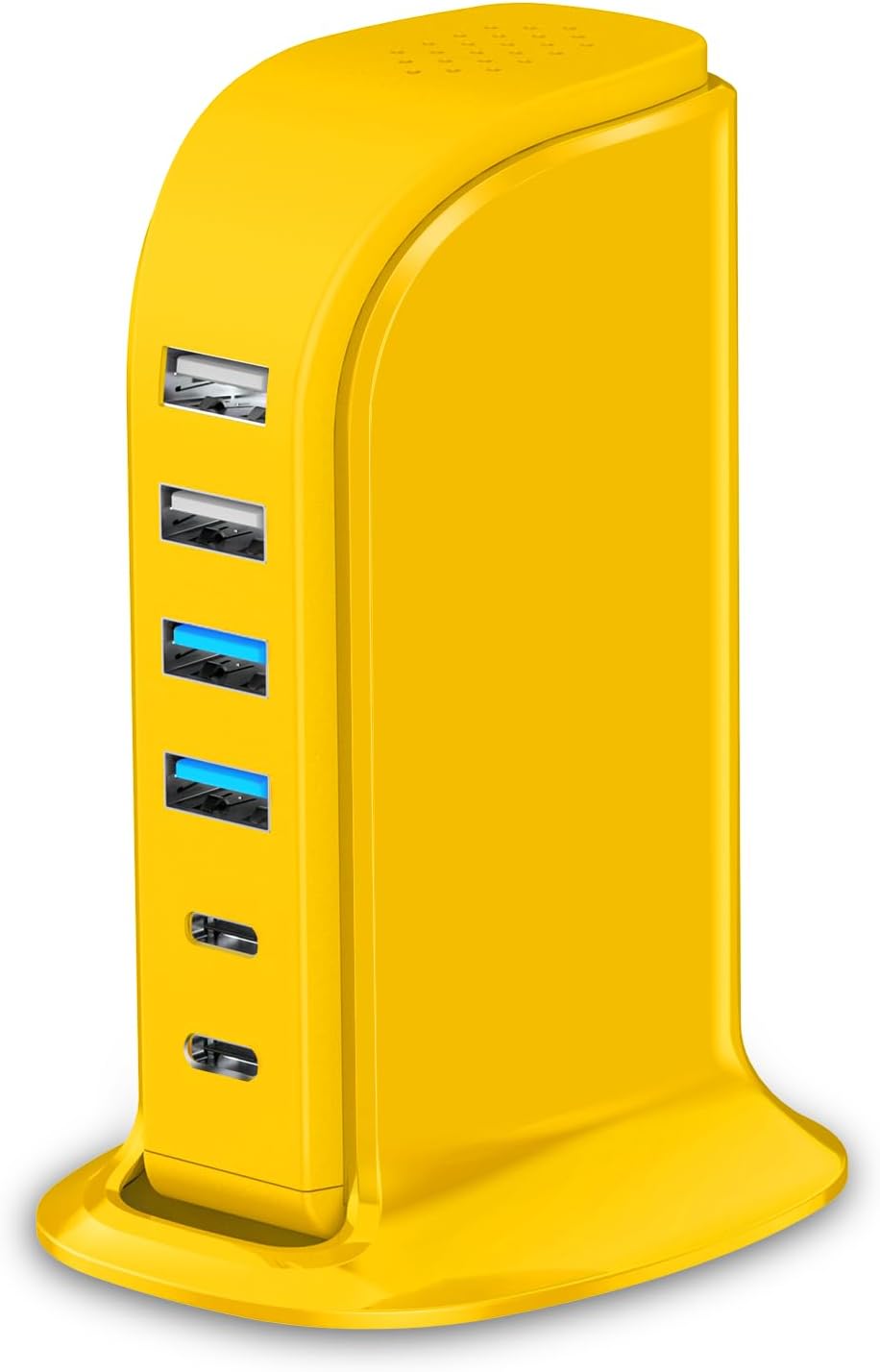 USB Charger Upoy, Charging Station for Multiple Devices 45W, Fast Charging Blocks with Dual Type C Ports, USB Charging Hub Organizer Multiport for iPhone, Ipad, Kindle, Travel Accessories
