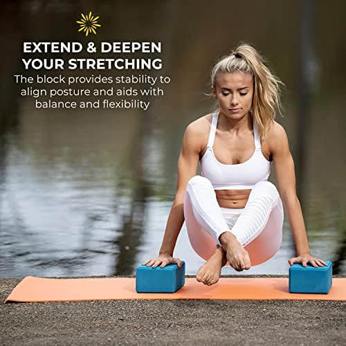 Bulk 4in Foam Yoga Blocks, 10 Pack