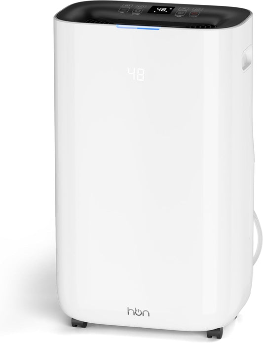 4500 Sq.Ft Dehumidifier for Basement and Large Rooms Max 80 Pint/Day Dehumidifiers with Drain Hose Smart Humidity Control 1.71Gallon Water Tank 24h Timer for Home, Bedroom, RV, Bathroom,