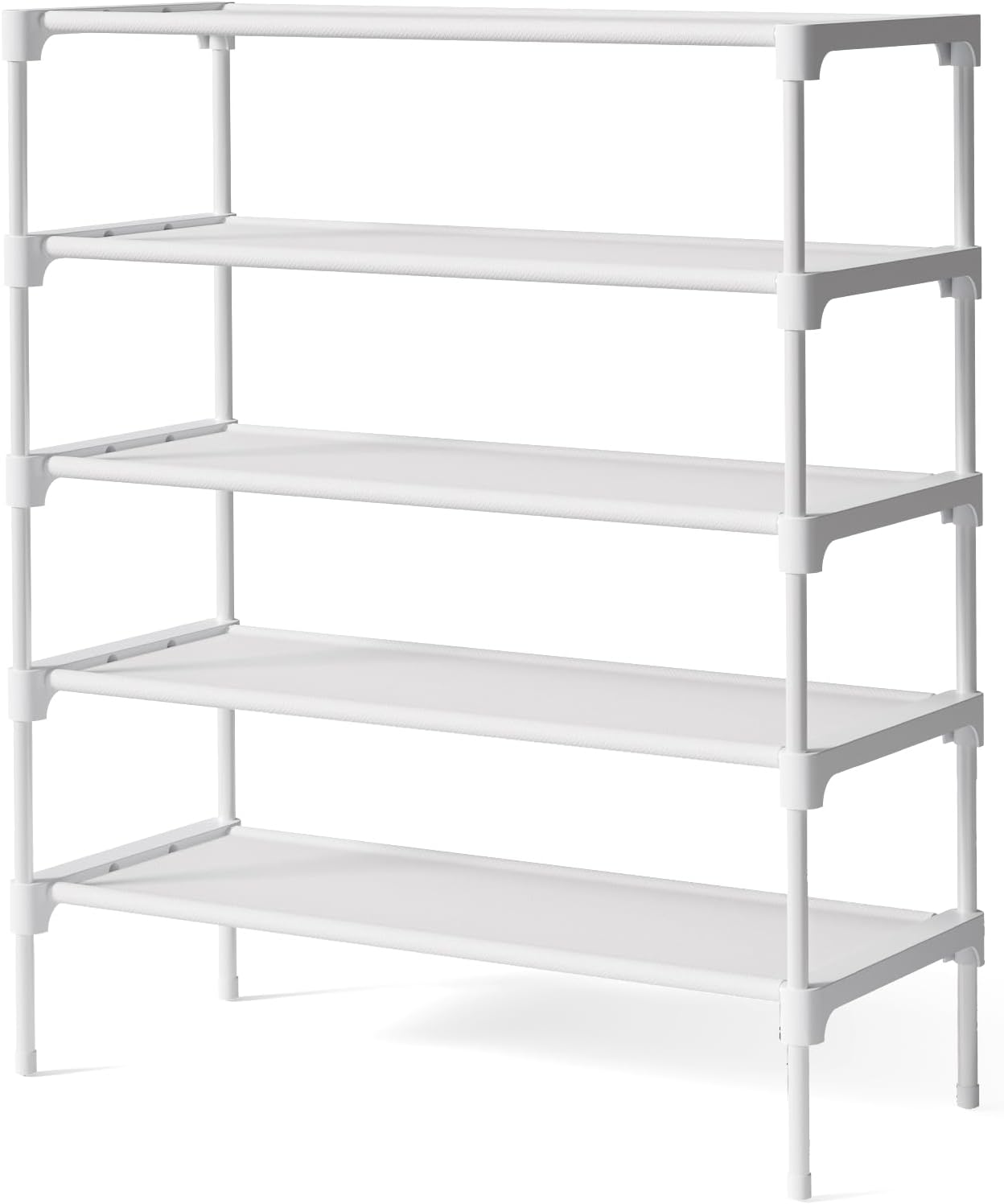 Kitsure Shoe Rack - Non-Woven Shoe Rack Shelf, Shoe Organizer for Closet, Entryway, Garage & Corridor, Stackable Shoe Shelves, 27.5" Wide - 3 Tier, Pink