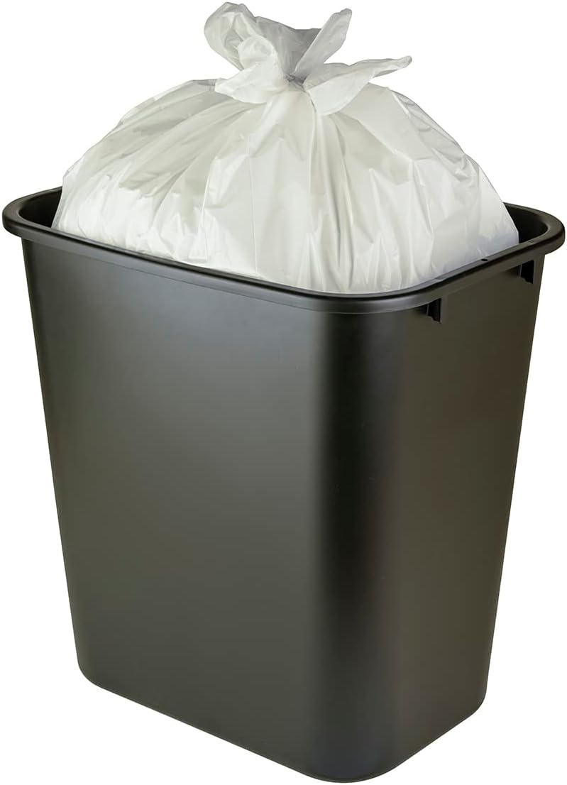 Amazon Basics 8 Gallon Flap Tie Trash Bags, Fresh Scent, 80 Count