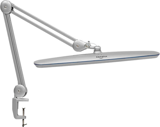 23-Inch LED Task Lamp with Clamp, 24W 2200LM, Silver