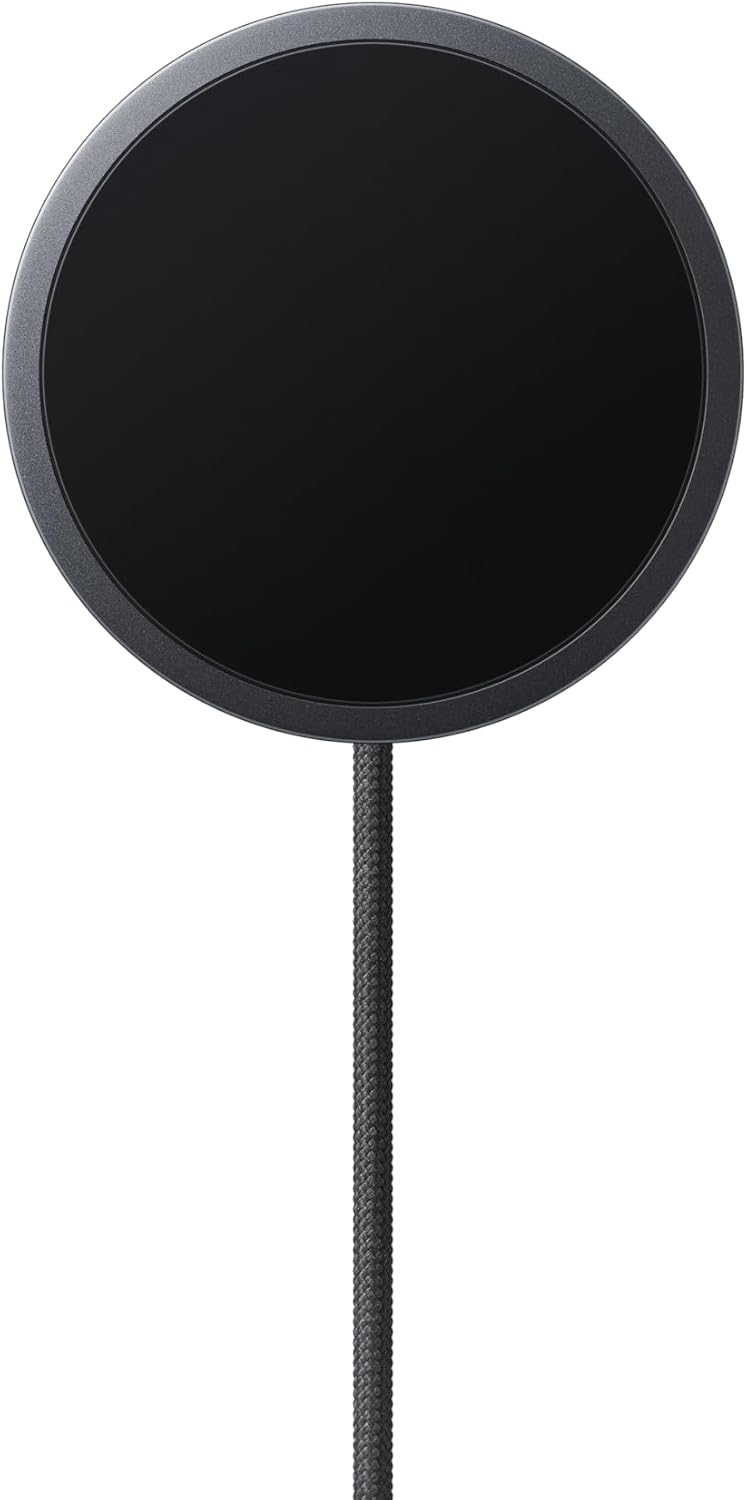 Samsung Galaxy Magnet Wireless Charger with 45W Power Adapter, Cordless Super Fast Charging, Powerful Design, Built-in Magnets, No-Slip Surface, Dark Gray