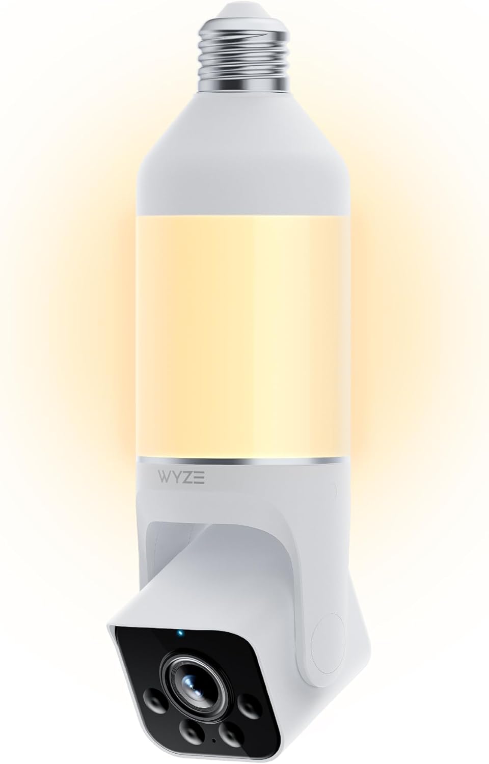 WYZE Bulb Cam - 2K HD Smart Light Bulb Security Camera with Color Night Vision, 800-Lumen Dimmable LED, 160° Wide View, Motion Detection & Siren, E26 Socket, Alexa/Google/IFTTT