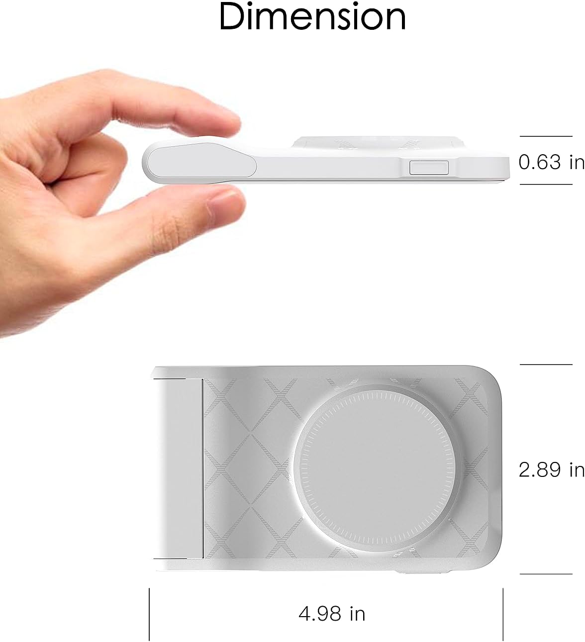 3 in 1 Charging Station for Multiple Devices,Travel Wireless Charging Station, Foldable Charger for iPhone 17 Air 16 15 14 13 12 Series,& Android Phone,& iWatch (USB-C Adapter Included)