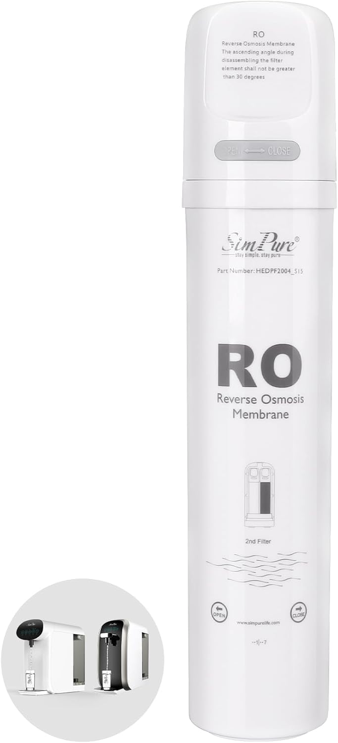 Original SimPure Y7/Y7P Series RO Filter Replacement Cartridge for Y7, Y7P-W, Y7P-BW, 6 Months Replacement Cartridge, 100 GPD, Model Number: SimPure ROULP-2012-100-Y7