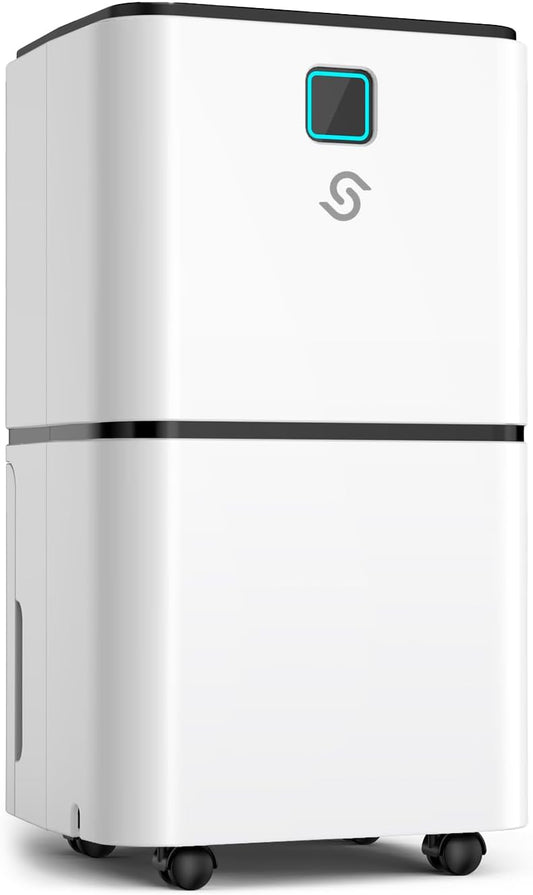 2000 Sq.Ft Dehumidifier for Basement - 36 dB 30 Pints Quiet Dehumidifiers with Drain Hose for Home Bedroom Bathroom Rv 3 Modes with LED Intelligent Humidity Light