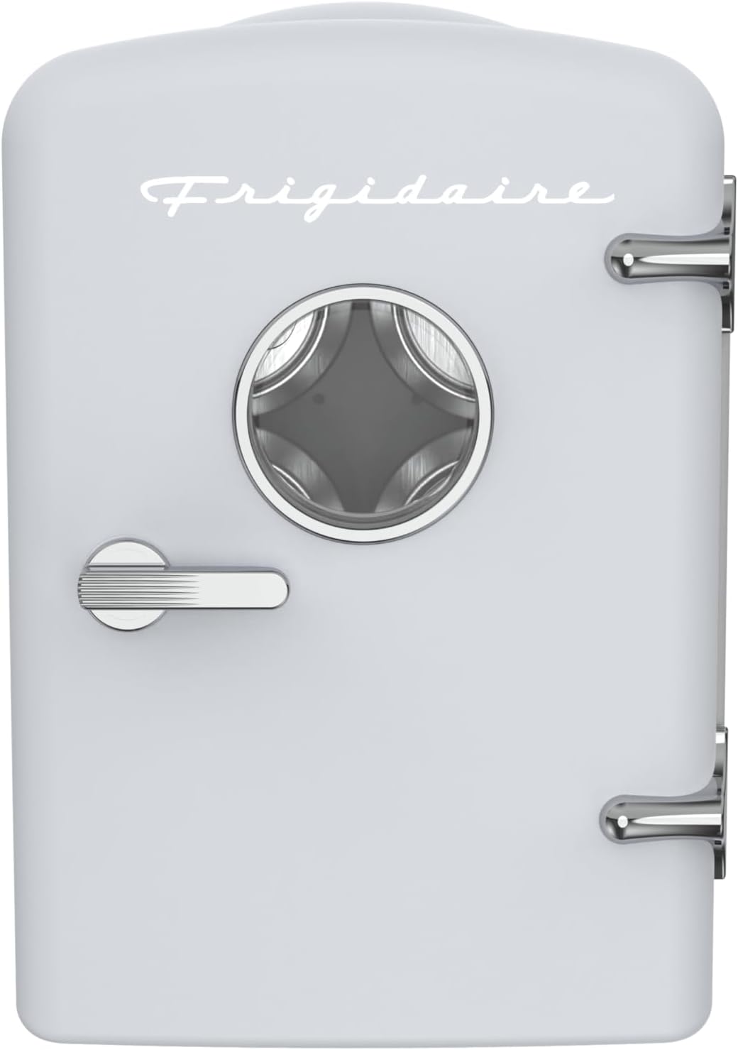 Frigidaire EFMIS171 Retro Mini Portable Personal Fridge - Ideal for Home, Office or Dorm - Includes Carrying Handle, AC/DC Wall/Car Charger (White)