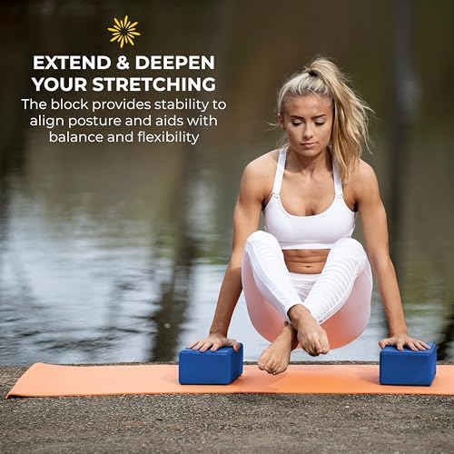 Bulk 4in Foam Yoga Blocks, 10 Pack