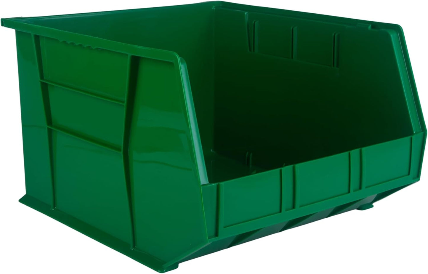 18" x 16.5" x 11" (3 Pack) Plastic Stackable Storage Bin, Green
