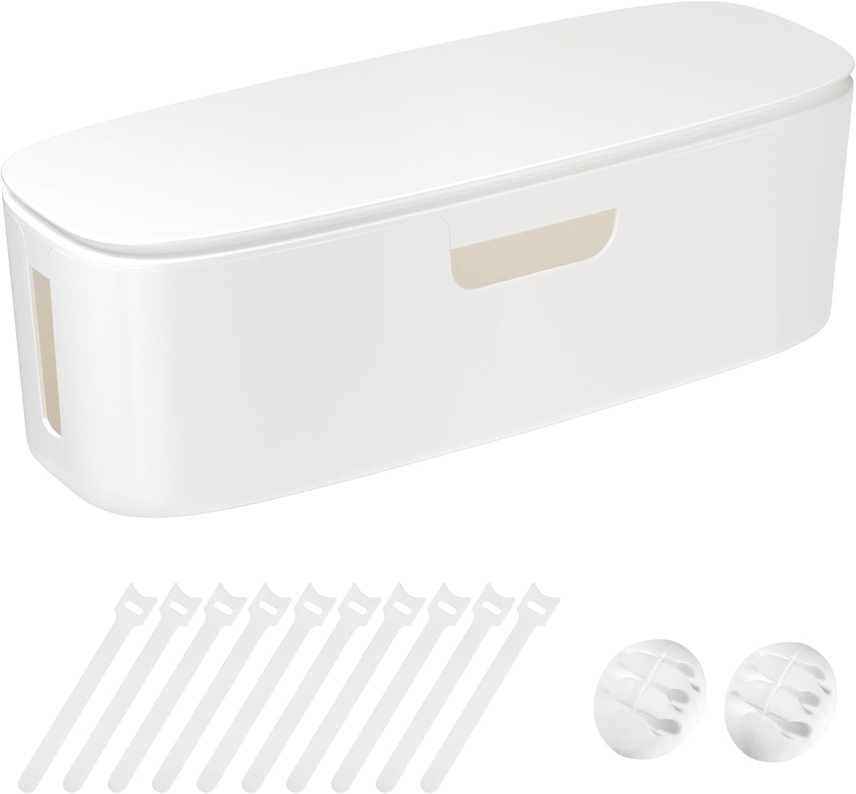 Cable Management Box, Large Cord Organizer Box to Hide Power Strip