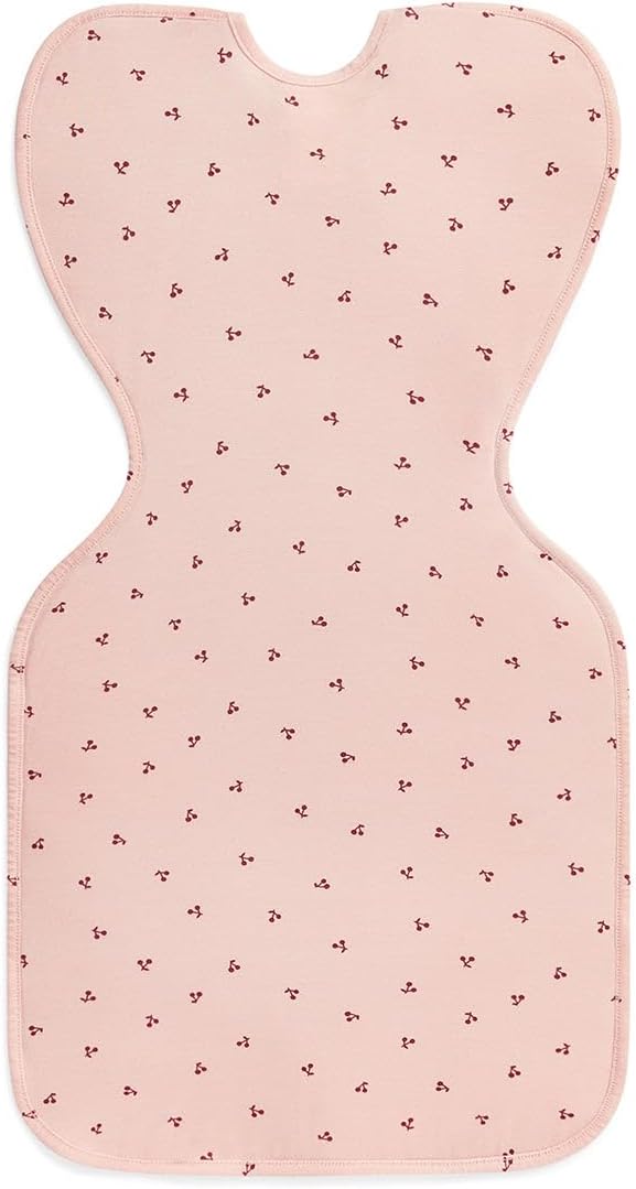 Love to Dream Swaddle Up Bamboo, Arms Up Position, Soft and Luxurious 100% Viscose from Bamboo - Wearable Blanket - 1.0 TOG - (20-24°C) Ideal for Moderate Temps, Newborn 5-8.5lbs, Cherries Blush