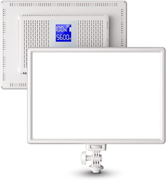 RALENO 13" White LED Video Soft Light Panel with Built-in 8000mAh Battery
